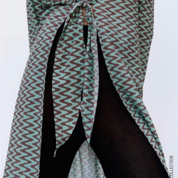 Zara The Lissie Shirt Printed Tunic Long Sleeve Blouse Boho Bloggers Favorite L - Picture 5 of 10